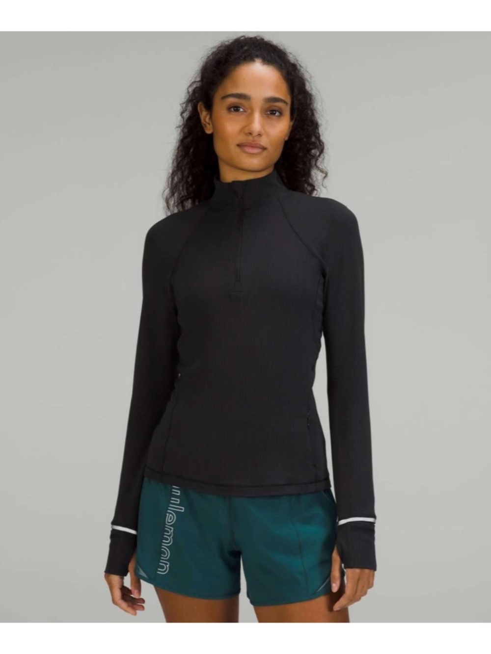 Lululemon Its Rulu Run Ribbed Half Zip